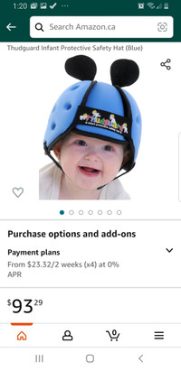 Thudguard Infant Protective Safety Hat (Blue)