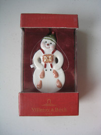 Villeroy & Boch Snowman Christmas Ornament