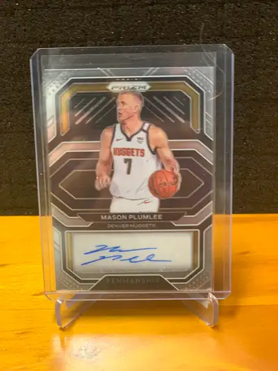 2020-21 Panini Prizm Mason Plumlee Nuggets Penmanship Auto, View more