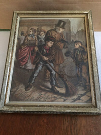 Antique Framed Picture from Victorian England by William Frith