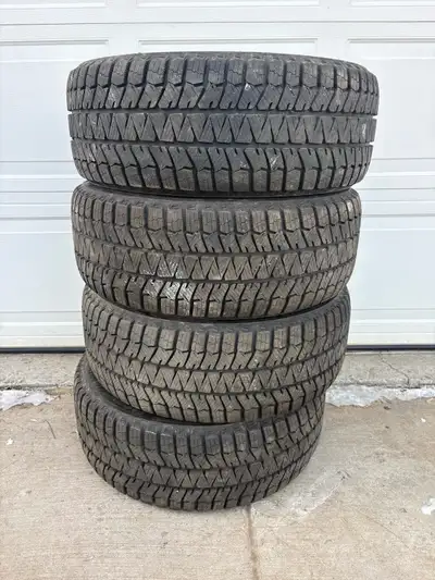 Bridgestone blizzak snow tires on rims 205/55r16 Came off 2018 Subaru Impreza Used for 1 season 5x10...