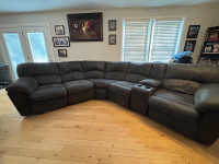 5 seat couch/recliner and coffee table set