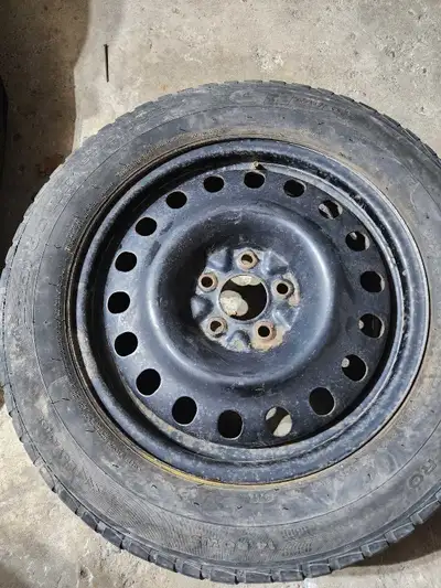 225 65 17 Winter Tires. Should be serviceable for a year. The bolt pattern is 5x114.3 Steel rims are...