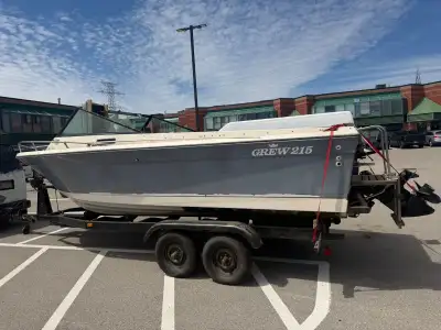Fibre glass GREW 20' FISHING BOAT – BEST OFFER TAKES IT! Selling my 1980 Grew 20' fishing boat witho...