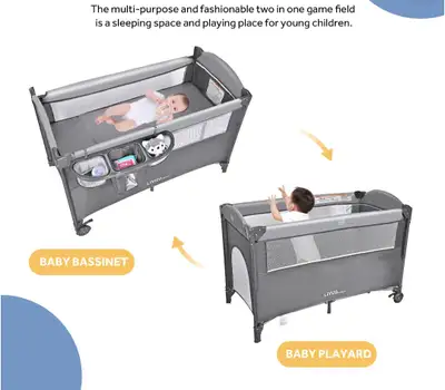 Playpen portable and foldable, View more