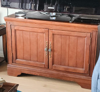 Large solid wooden  tv stand