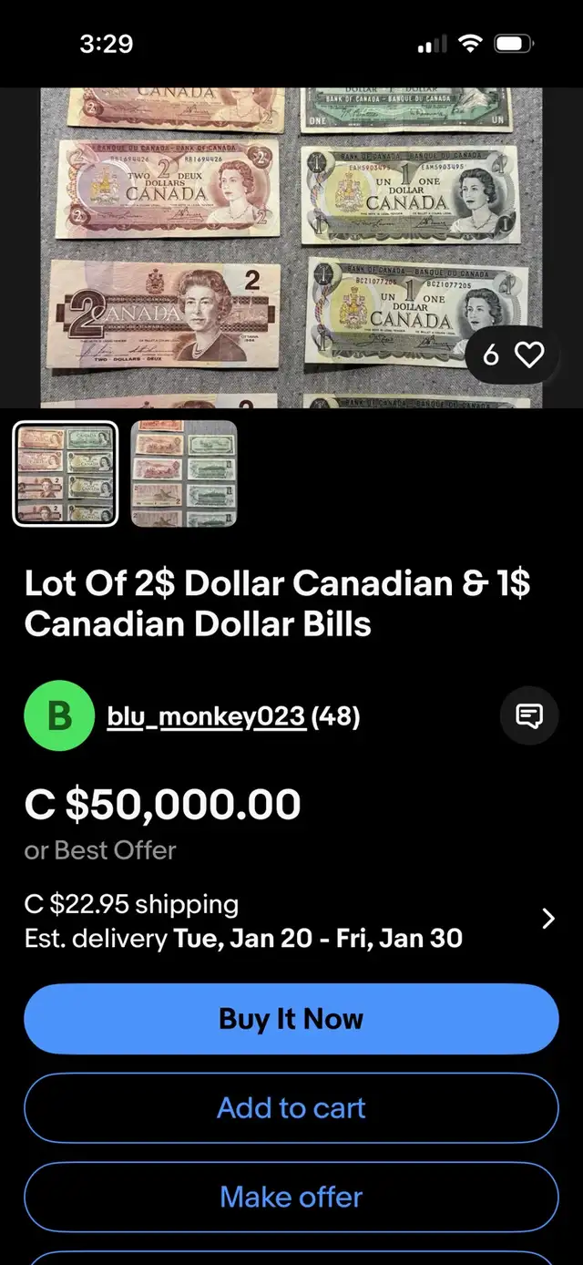 2$ bills  1986 and 1$ bills 1967 and 1973 in Arts & Collectibles in Laurentides - Image 6