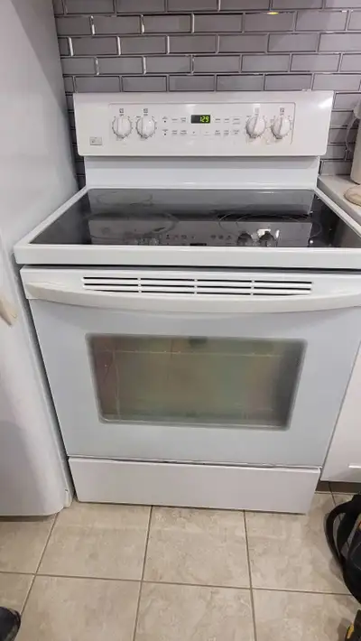 LG white 30"  Electric Range, View more