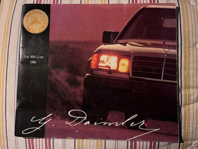 Antique 1986 Mercedes-Benz 300-SeriesSales Brochure, View more