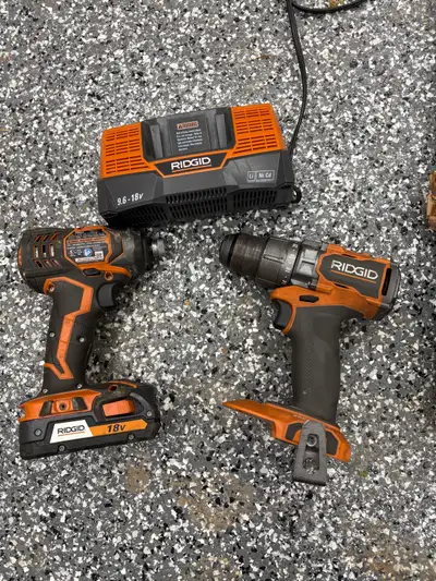 Rigid 18V Drill and Impact driver, View more