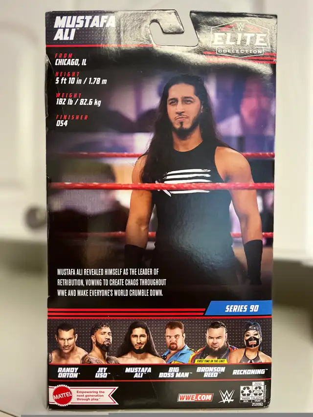 MUSTAFA ALI - WWE Mattel Elite Series 90 Wrestling Action Figure in Toys & Games in Hamilton - Image 8