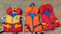 Life jackets.  20 - 30 lbs.  Infant