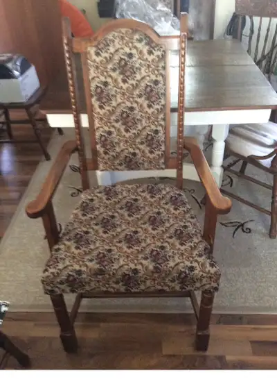 6 solid Oak chairs made in Germany all $75, View more