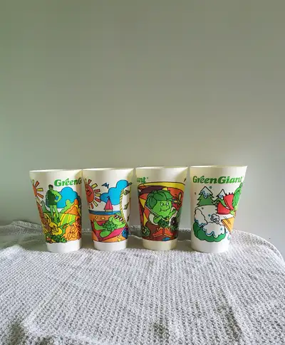 Vintage Green Giant  x4 Collector Cups, View more