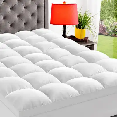 Super/Olympic Queen Mattress Topper for Back Pain, Extra Thick M, View more