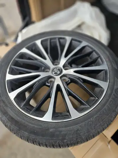 I am selling Toyota rims 235/45/18 inch . Let me know if you are interested.