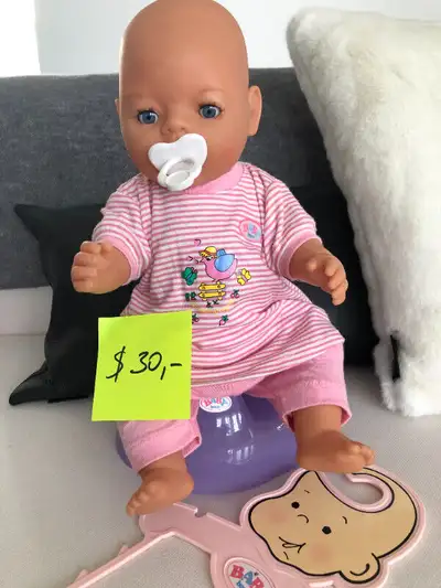 Baby born dolls - each at $30 Chou Chou dolls - $40/$45 Clothing sets - $10/$15/$20