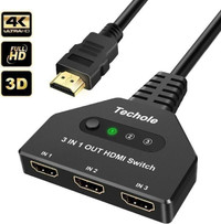 4K 3 in 1 HDMI Switch