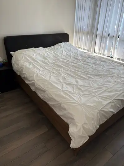 Queen Bed Frame + Firm mattress, View more