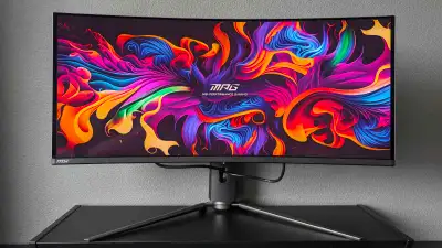 MSI 34'' Ultrawide UWQHD 2K 1440P 240Hz MPG 341CQPX QD-OLED, View more