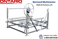 Bertrand Multimaster 3500 lb Pontoon Lift: Made in Canada, Safe