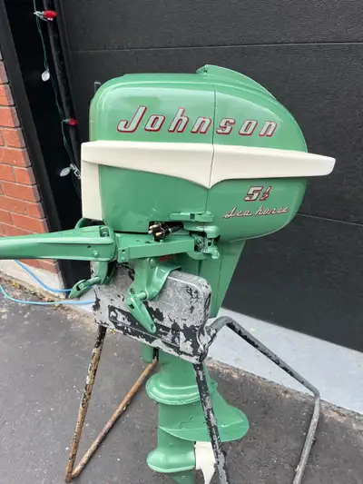 1955 Johnson 5.5 hp. last year for the sea mist green outboards. Comes with restored gas tank. Would...
