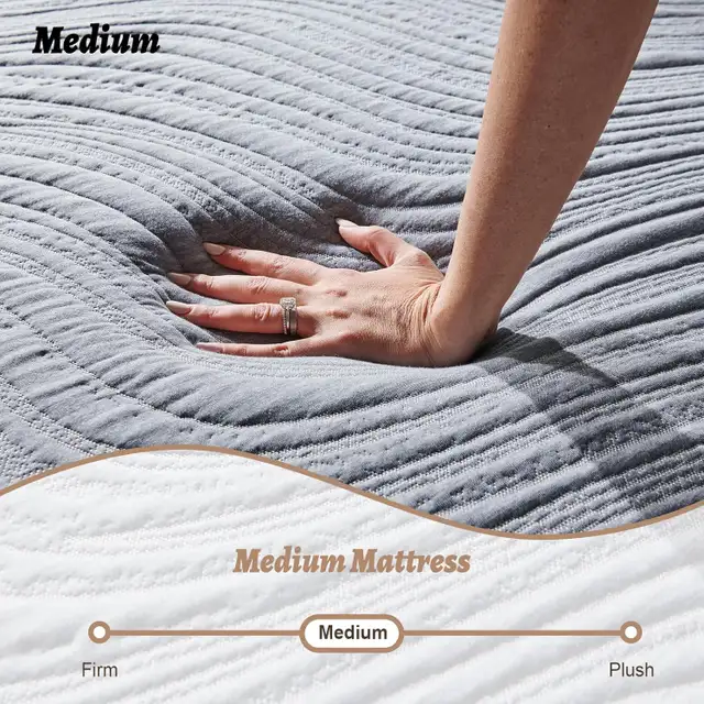 Rilelola 6 Inch Twin Mattress, Medium Firm Mattresses, 39x75x6" in Beds & Mattresses in City of Montréal - Image 5