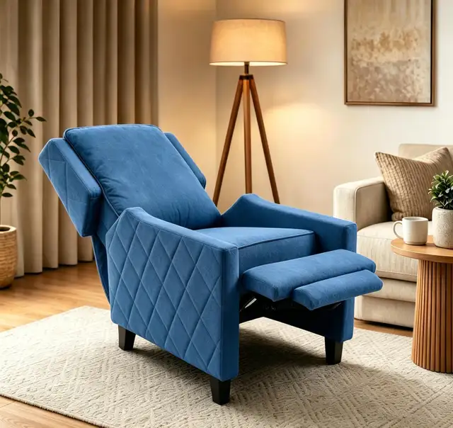 AVAWING Push Back Recliner Chair, Wing Back Chairs with Arms in Chairs & Recliners in Markham / York Region - Image 7