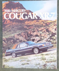 Original 1980 Mercury Cougar XR7 car sale Brochure, in Penticton
