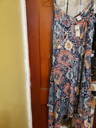 ladies spaghetti strap dress never worn, View more