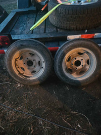 $75 obo!! 2 Carslisle 4.80 - 12 trailer rims and tires