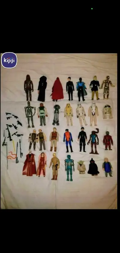 1977-1980  28 STAR WARS FIGURES + 16 WEAPONS WILL NOT SEPARATE, View more