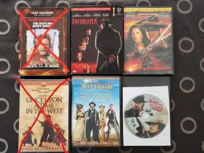 Séléction de DVDs Western, View more