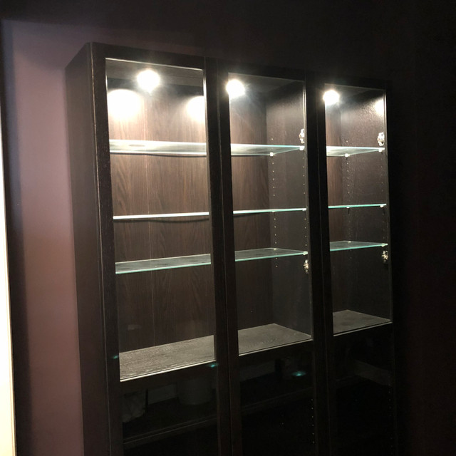 IKEA Billy Bookcase/Curio with lights Bookcases & Shelving