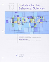 Statistics for Behavioral Sciences 10E Gravetter 9781305862807