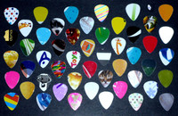 50 Guitar Picks :One-of-A-Kind : Various colors/designs/pictures