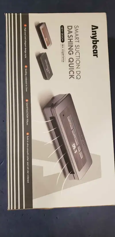 This Anybear Smart Suction DQ Dashing Quick is a new design vacuum sealer. It features a sleek and m...