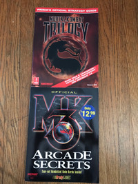 Mortal kombat strategy guides lot (2) $20 both mk3 mk trilogy