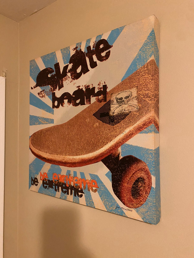 Skateboard print canvas  in Home Décor & Accents in Saint John - Image 2
