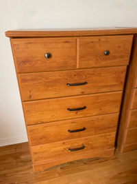 2 dressers with 5 drawers each for sale