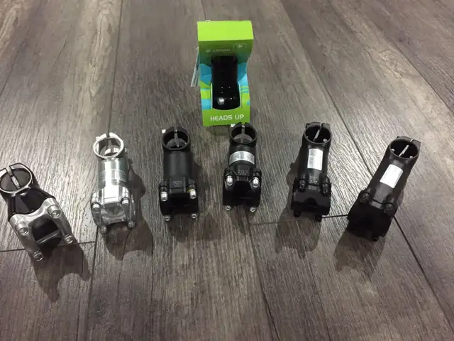 Brand new Bicycle Stems Road Mountain Bike 31.8 25.4 alloy 1 1/8 in Frames & Parts in Oshawa / Durham Region - Image 2