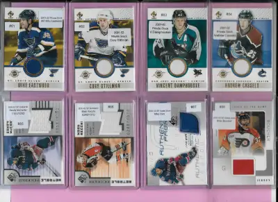 Hockey Cards: 80 Jersey Cards (Damphousse, Recchi, Turco, etc.), View more
