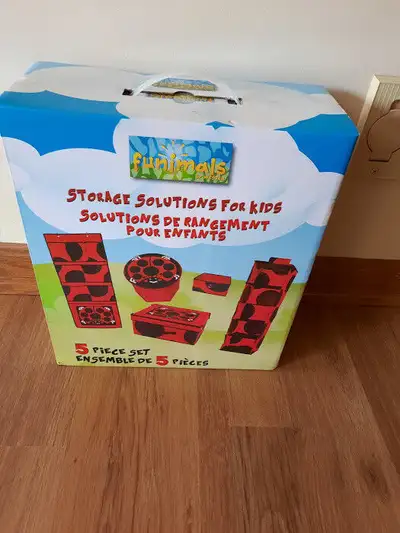 Brand new- 5 piece fun storage for kids, View more
