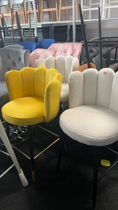 Modern Counter Height Bar Stools with Back, Footrest for Home Ki, View more