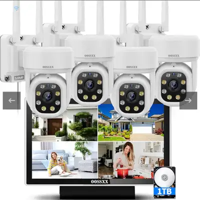 (10’’ UHD Monitor) 2-Way Audio & Auto-Tracking PTZ WiFi Wireless, View more