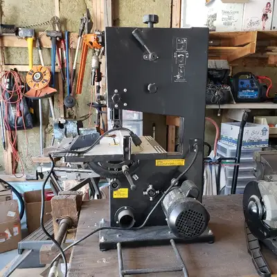 Bandsaw with extension table, View more
