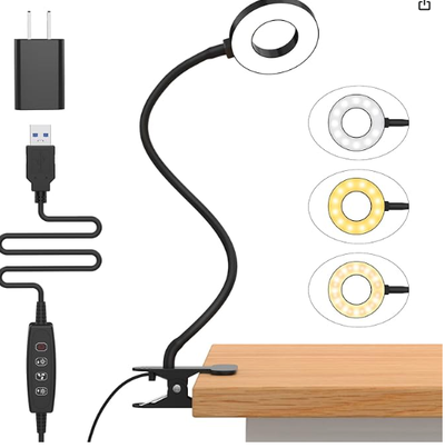 Desk Lamp, LED Reading Light with Clamp 5543, View more