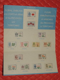 Canada Centennial Year souvenir card containing Canadian stamps