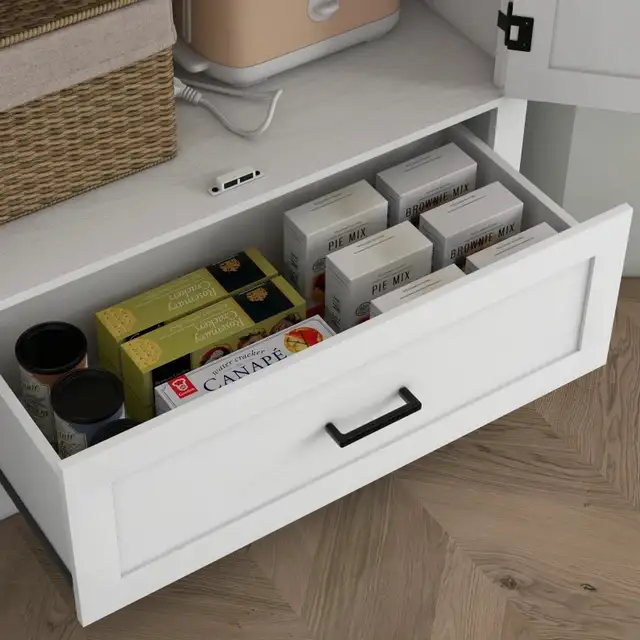 69" Tall Farmhouse Kitchen Pantry Cabinet with 2 Doors, Drawer a in Bookcases & Shelving Units in Markham / York Region - Image 9