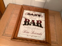 Vintage “Dad’s Private Bar” Mirror (Sold at Woolworth’s)